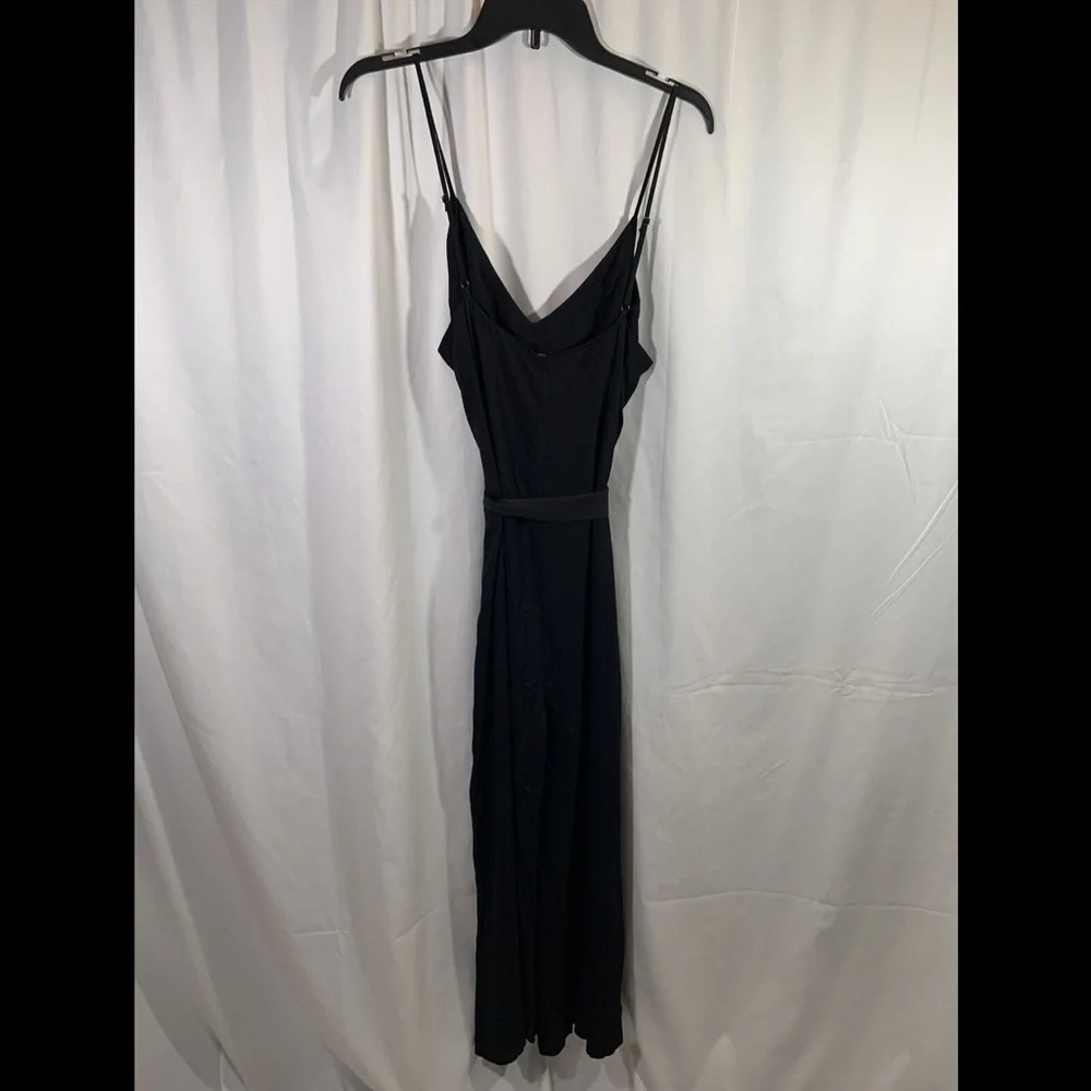 NEW $148 Reformation Milly Jumpsuit in Black W/‎ Belt [ SZ Large ]